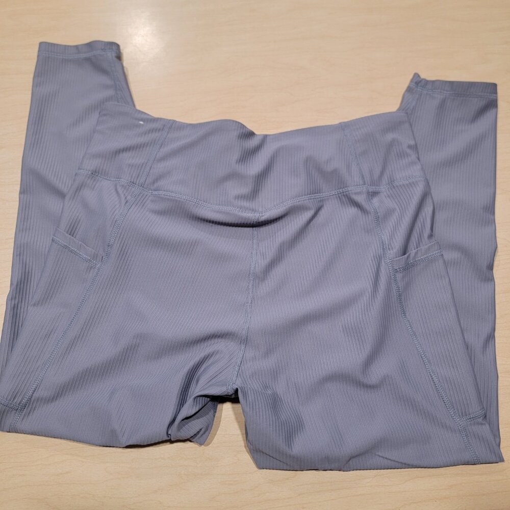 Old Navy High Rise Gray Active PowerPoint Leggings Go-Dry XL - Picture 4 of 4